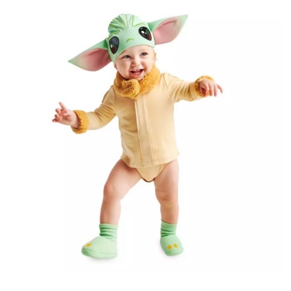 Disney Grogu Costume Bodysuit for Baby Star Wars Halloween Size 9-12 M